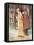 A Young Maiden Glancing at the Scarlet Letter-Hugh Thomson-Framed Stretched Canvas