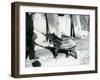 A Young Malayan Tapir with Keeper at London Zoo, 18th October 1921-Frederick William Bond-Framed Premium Photographic Print