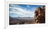 A Young Male Climber on the Third Pitch of the Classic Tower Climb, Fisher Towers, Moab, Utah-Dan Holz-Framed Photographic Print