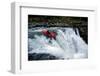 A Young Male Kayaker Drops in to Big Brother on the White Salmon River in Washington-Bennett Barthelemy-Framed Photographic Print