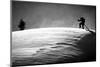 A Young Male Skier Clicks into His Bindings in the Backcountry Near Mt Baker Ski Area in Washington-Jay Goodrich-Mounted Photographic Print