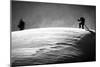 A Young Male Skier Clicks into His Bindings in the Backcountry Near Mt Baker Ski Area in Washington-Jay Goodrich-Mounted Photographic Print