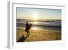 A Young Male Surfer Walks Along the Beach at End of Long Beach Island, New Jersey-Vince M. Camiolo-Framed Photographic Print