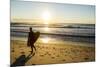 A Young Male Surfer Walks Along the Beach at End of Long Beach Island, New Jersey-Vince M. Camiolo-Mounted Photographic Print