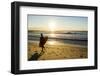 A Young Male Surfer Walks Along the Beach at End of Long Beach Island, New Jersey-Vince M. Camiolo-Framed Photographic Print