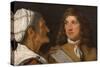 A Young Man and the Procuress (Oil on Copper)-Michael Sweerts-Stretched Canvas