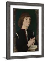 A Young Man at Prayer, 1470S-Hans Memling-Framed Giclee Print