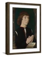 A Young Man at Prayer, 1470S-Hans Memling-Framed Giclee Print