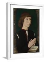 A Young Man at Prayer, 1470S-Hans Memling-Framed Giclee Print