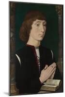 A Young Man at Prayer, 1470S-Hans Memling-Mounted Giclee Print