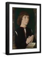 A Young Man at Prayer, 1470S-Hans Memling-Framed Premium Giclee Print