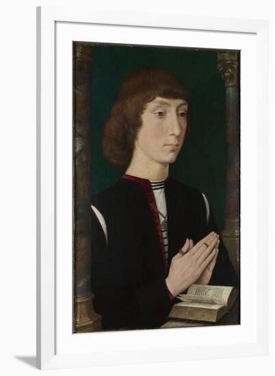 A Young Man at Prayer, 1470S-Hans Memling-Framed Giclee Print