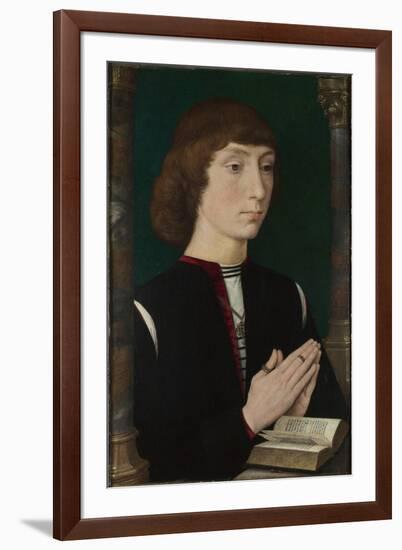 A Young Man at Prayer, 1470S-Hans Memling-Framed Giclee Print