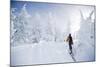 A Young Man Enjoying Backcountry Skiing on Mt. Tumalo, Oregon Cascades-Bennett Barthelemy-Mounted Photographic Print