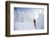 A Young Man Enjoying Backcountry Skiing on Mt. Tumalo, Oregon Cascades-Bennett Barthelemy-Framed Photographic Print