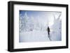 A Young Man Enjoying Backcountry Skiing on Mt. Tumalo, Oregon Cascades-Bennett Barthelemy-Framed Photographic Print