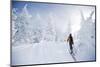 A Young Man Enjoying Backcountry Skiing on Mt. Tumalo, Oregon Cascades-Bennett Barthelemy-Mounted Photographic Print