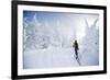 A Young Man Enjoying Backcountry Skiing on Mt. Tumalo, Oregon Cascades-Bennett Barthelemy-Framed Photographic Print