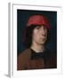 A Young Man in a Red Cap, C.1512 (Oil on Oak Panel)-Michiel Sittow-Framed Giclee Print