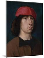 A Young Man in a Red Cap, C.1512 (Oil on Oak Panel)-Michiel Sittow-Mounted Giclee Print