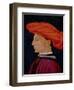 A Young Man in a Scarlet Turban, c.1425-27-Tomasso Masaccio-Framed Giclee Print