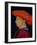 A Young Man in a Scarlet Turban, c.1425-27-Tomasso Masaccio-Framed Giclee Print