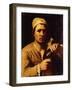 A Young Man in a Turban Holding a Roemer: the Fingernail Test-Michael Sweerts-Framed Giclee Print