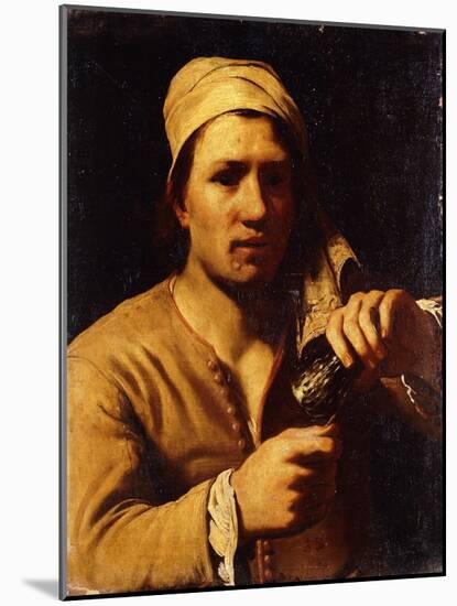 A Young Man in a Turban Holding a Roemer: the Fingernail Test-Michael Sweerts-Mounted Giclee Print