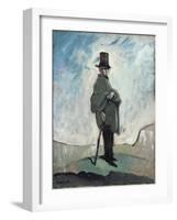 A Young Man Looking Out on the World-Sir William Orpen-Framed Giclee Print