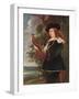 'A Young Man with a Falcon', c1630-Jan Boeckhorst-Framed Giclee Print