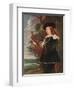 'A Young Man with a Falcon', c1630-Jan Boeckhorst-Framed Giclee Print