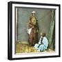 A Young Moorish Woman and Her Servant in Tangier (Morocco), Circa 1885-Leon, Levy et Fils-Framed Photographic Print