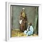 A Young Moorish Woman and Her Servant in Tangier (Morocco), Circa 1885-Leon, Levy et Fils-Framed Photographic Print