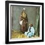 A Young Moorish Woman and Her Servant in Tangier (Morocco), Circa 1885-Leon, Levy et Fils-Framed Photographic Print