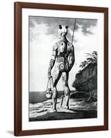 A Young Noukahiwan Man Not Completely Tattooed, 1813-Wilhelm Gottlieb Tilesius von Tilenau-Framed Giclee Print