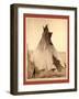 A Young Oglala Girl Sitting in Front of a Tipi-John C. H. Grabill-Framed Giclee Print