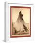 A Young Oglala Girl Sitting in Front of a Tipi-John C. H. Grabill-Framed Giclee Print