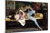 A Young Page, Playing with a Greyhound-Giovanni Boldini-Mounted Giclee Print