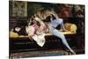 A Young Page, Playing with a Greyhound-Giovanni Boldini-Stretched Canvas