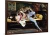 A Young Page, Playing with a Greyhound-Giovanni Boldini-Framed Giclee Print