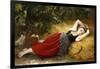 A Young Peasant Girl, Sleeping. 1874-Leon Bazile Perrault-Framed Giclee Print