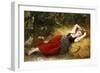 A Young Peasant Girl, Sleeping, 1874-Leon Bazile Perrault-Framed Giclee Print