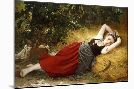 A Young Peasant Girl, Sleeping, 1874-Leon Bazile Perrault-Mounted Giclee Print