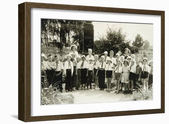 A Young Pioneers Unit in Yalta, Crimea, USSR, 1950S-null-Framed Giclee Print