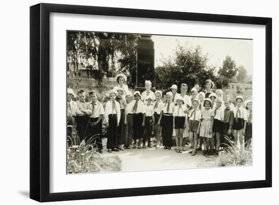 A Young Pioneers Unit in Yalta, Crimea, USSR, 1950S-null-Framed Giclee Print