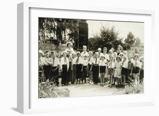 A Young Pioneers Unit in Yalta, Crimea, USSR, 1950S-null-Framed Giclee Print