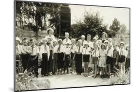 A Young Pioneers Unit in Yalta, Crimea, USSR, 1950S-null-Mounted Giclee Print