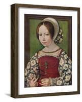 'A Young Princess (Dorothea of Denmark)', c1530-32 (c1927)-Jan Gossaert-Framed Giclee Print