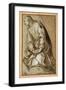 A Young Saint Kneeling in Prayer-Girolamo Muziano-Framed Giclee Print