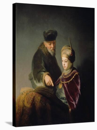 A Young Scholar and His Tutor, C. 1629-30-Rembrandt van Rijn-Stretched Canvas